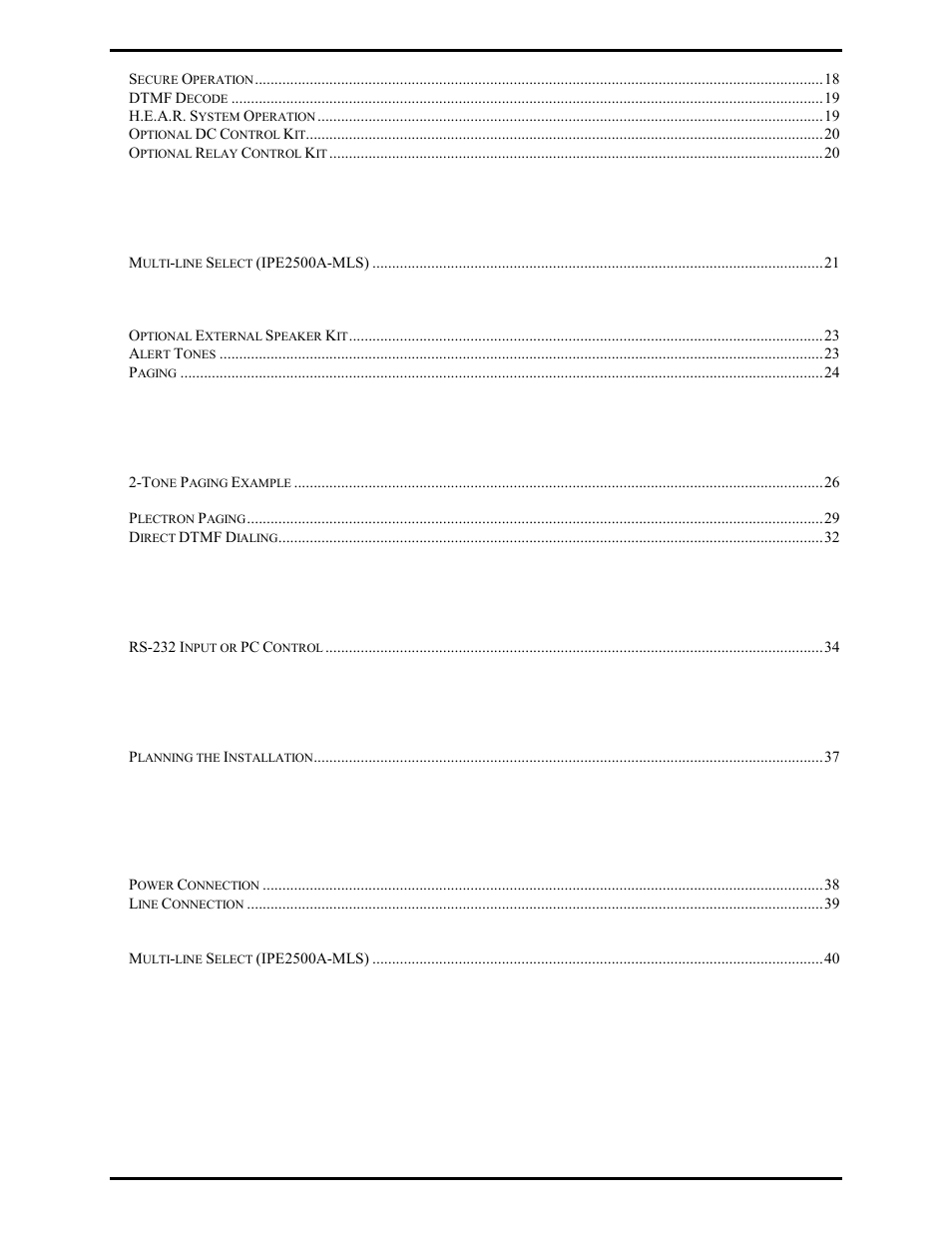 GAI-Tronics IPE2500A, IPE2500A-MLS Paging Encoder / Desktop Controller User and Installatoin Manual User Manual | Page 4 / 87