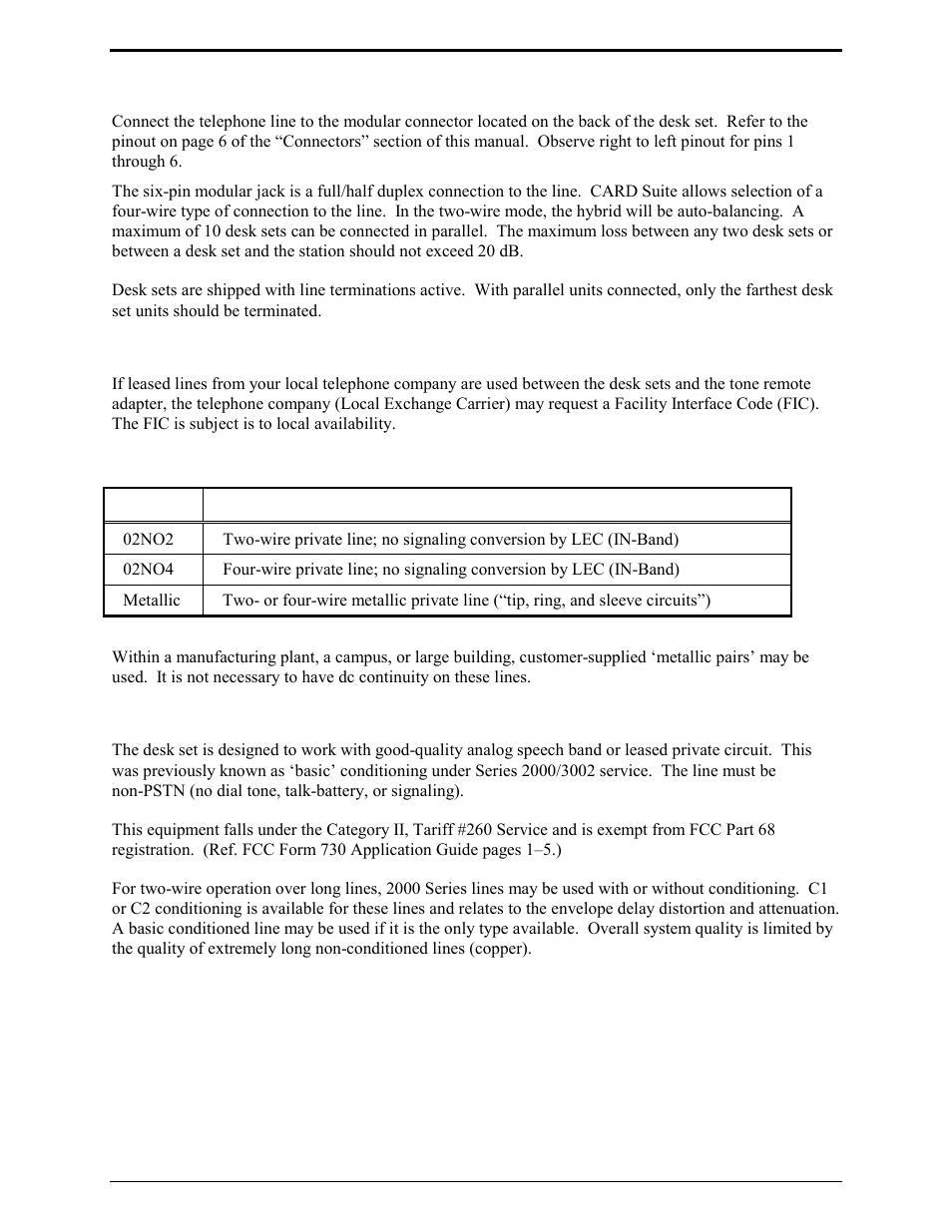 Line connection, Line considerations - private circuit, Circuit conditioning | GAI-Tronics IPE2500A, IPE2500A-MLS Paging Encoder / Desktop Controller User and Installatoin Manual User Manual | Page 45 / 87