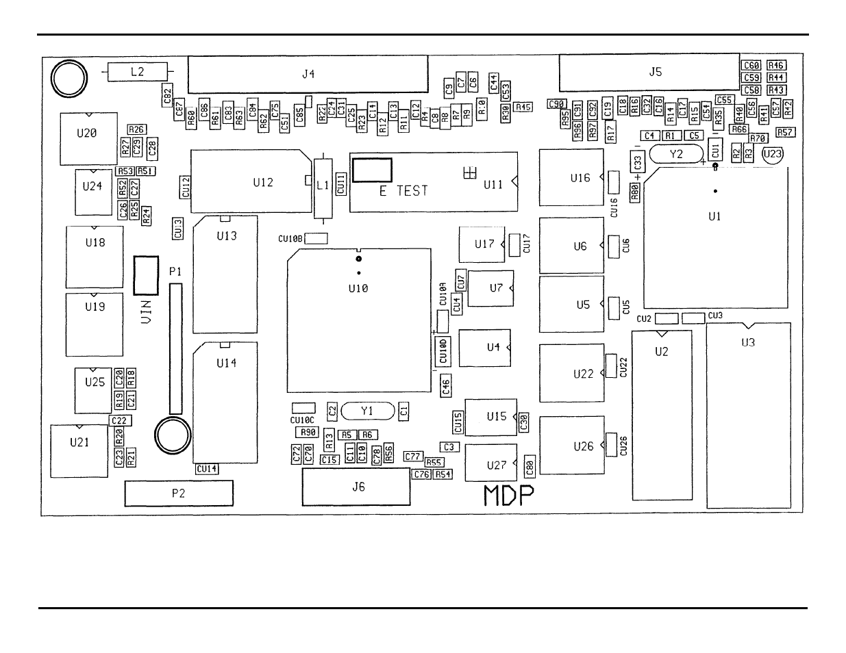Mdp circuit board | GAI-Tronics MRTI 2000 (No. PL1877A) Microprocessor Radio Telephone Interconnect Installation & Service Manual User Manual | Page 169 / 172