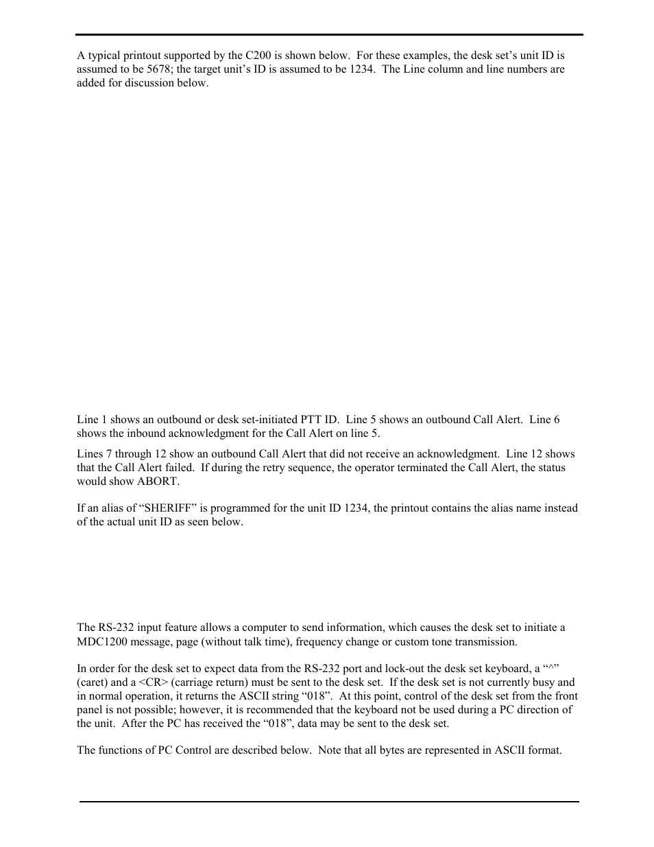 Rs-232 input or pc control | GAI-Tronics L3149B C200 Advanced Deskset User Manual | Page 28 / 92