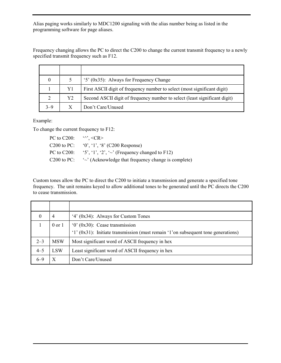 Frequency changing, Custom tones | GAI-Tronics L3149B C200 Advanced Deskset User Manual | Page 31 / 92