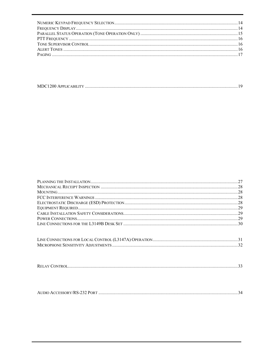 GAI-Tronics L3149B C200 Advanced Deskset User Manual | Page 4 / 92