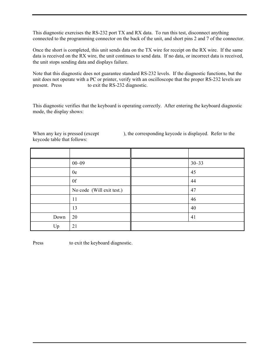 Prog 3/7 – rs-232 diagnostic, Prog 4/8 - keyboard diagnostic | GAI-Tronics L3149B C200 Advanced Deskset User Manual | Page 45 / 92