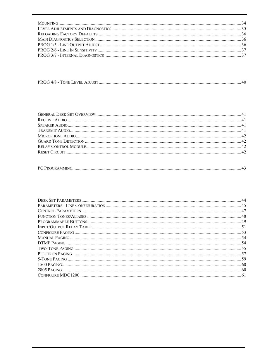 GAI-Tronics L3149B C200 Advanced Deskset User Manual | Page 5 / 92