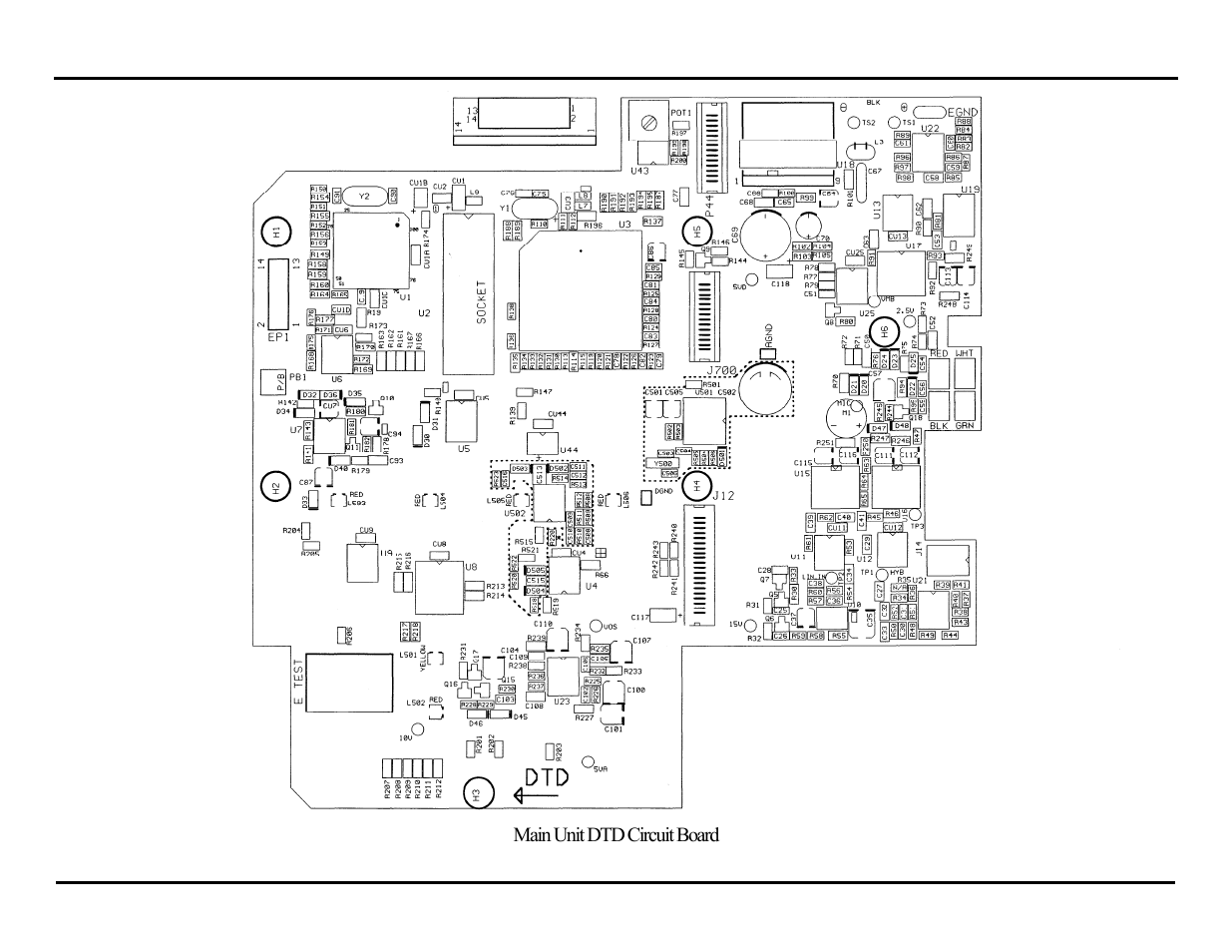 Main unit dtd circuit board | GAI-Tronics L3149B C200 Advanced Deskset User Manual | Page 88 / 92