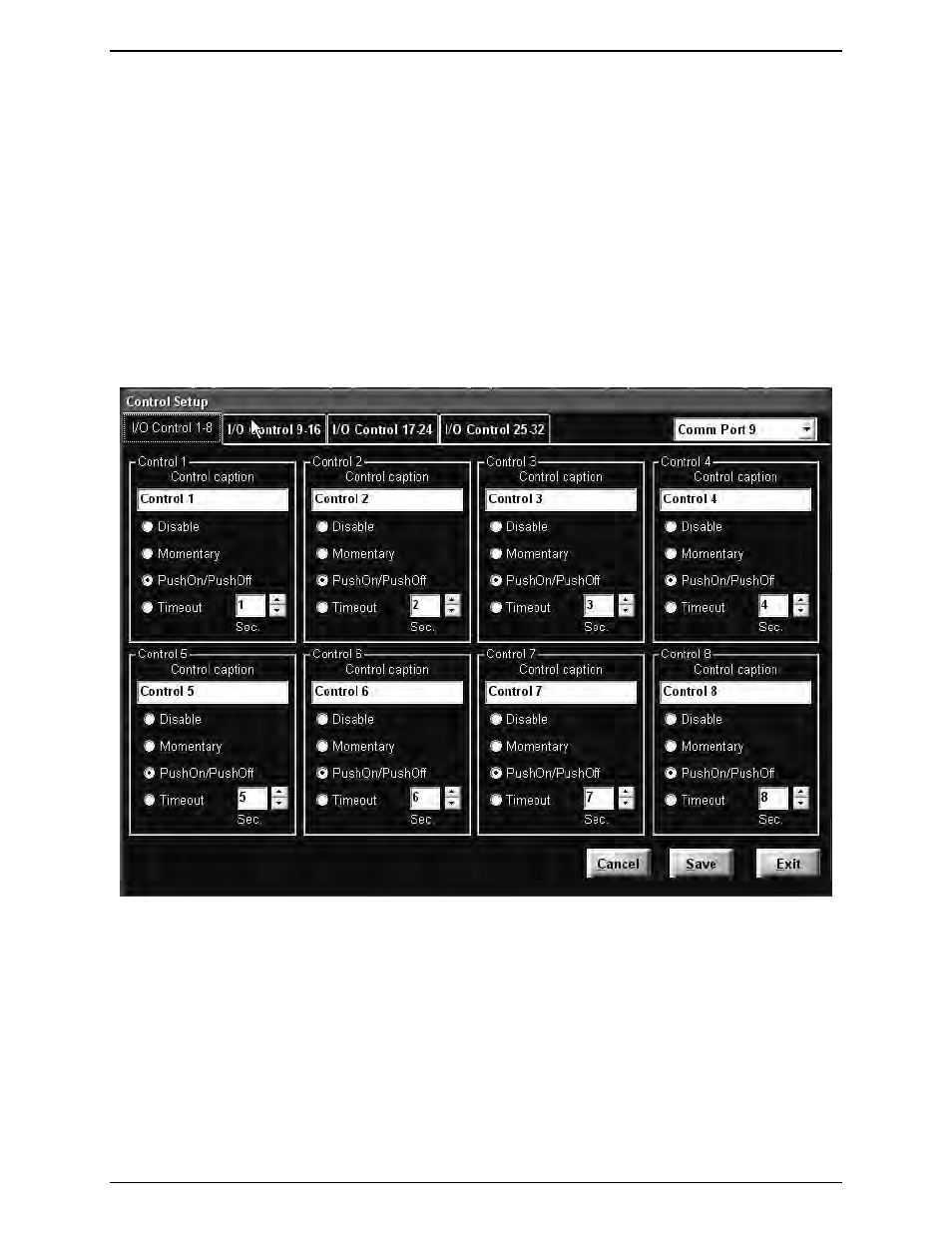 Setup - control setup | GAI-Tronics ICP9000 Navigator Series Console Installation and Service Manual User Manual | Page 40 / 88