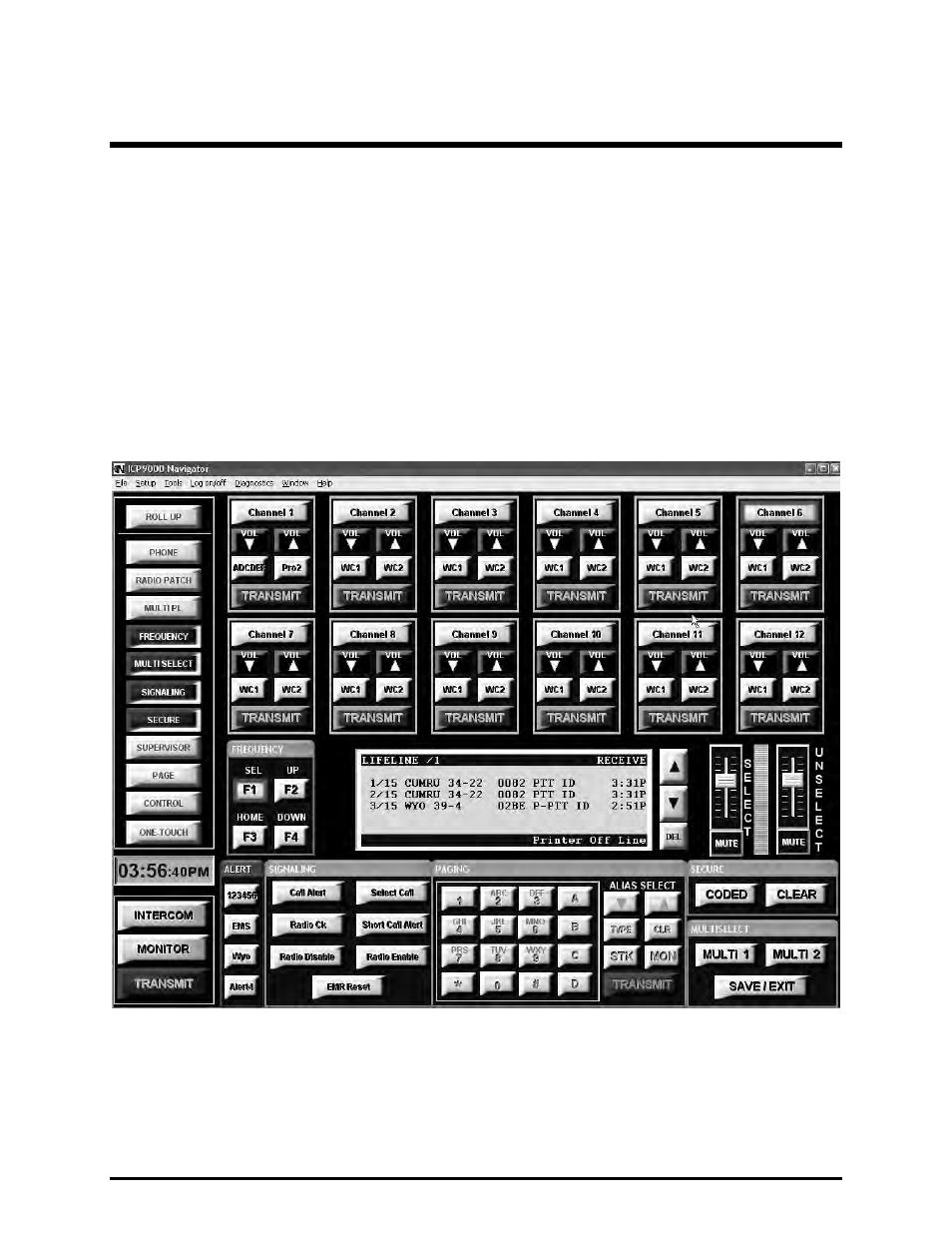Guided tour, Graphical user interface (gui) overview and layout | GAI-Tronics ICP9000 Navigator Series Console Operator's Manual User Manual | Page 11 / 70