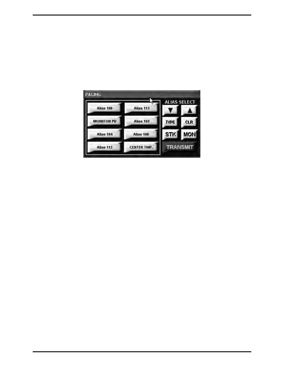 Quick-select paging | GAI-Tronics ICP9000 Navigator Series Console Operator's Manual User Manual | Page 38 / 70