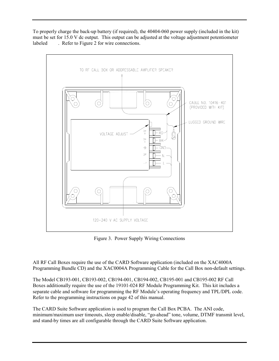 Pc programming | GAI-Tronics CB193-001 Call Boxes User Manual | Page 22 / 53