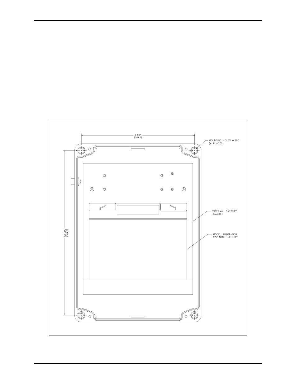Installation, Mounting the enclosure | GAI-Tronics XB001 Weatherproof Long-Life Battery Enclosure User Manual | Page 2 / 5