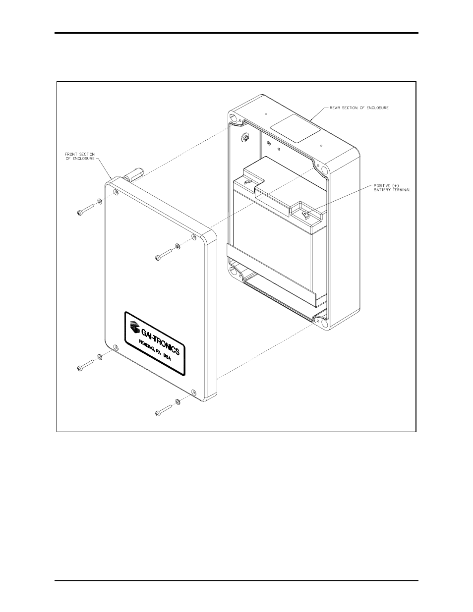 GAI-Tronics XB001 Weatherproof Long-Life Battery Enclosure User Manual | Page 3 / 5