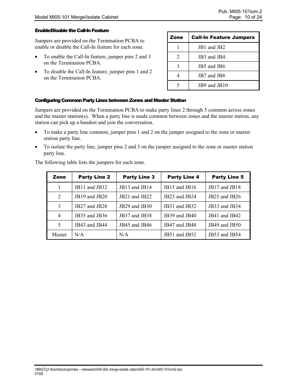 GAI-Tronics MI05-101 Merge / Isolate Cabinet with External Option User Manual | Page 10 / 24