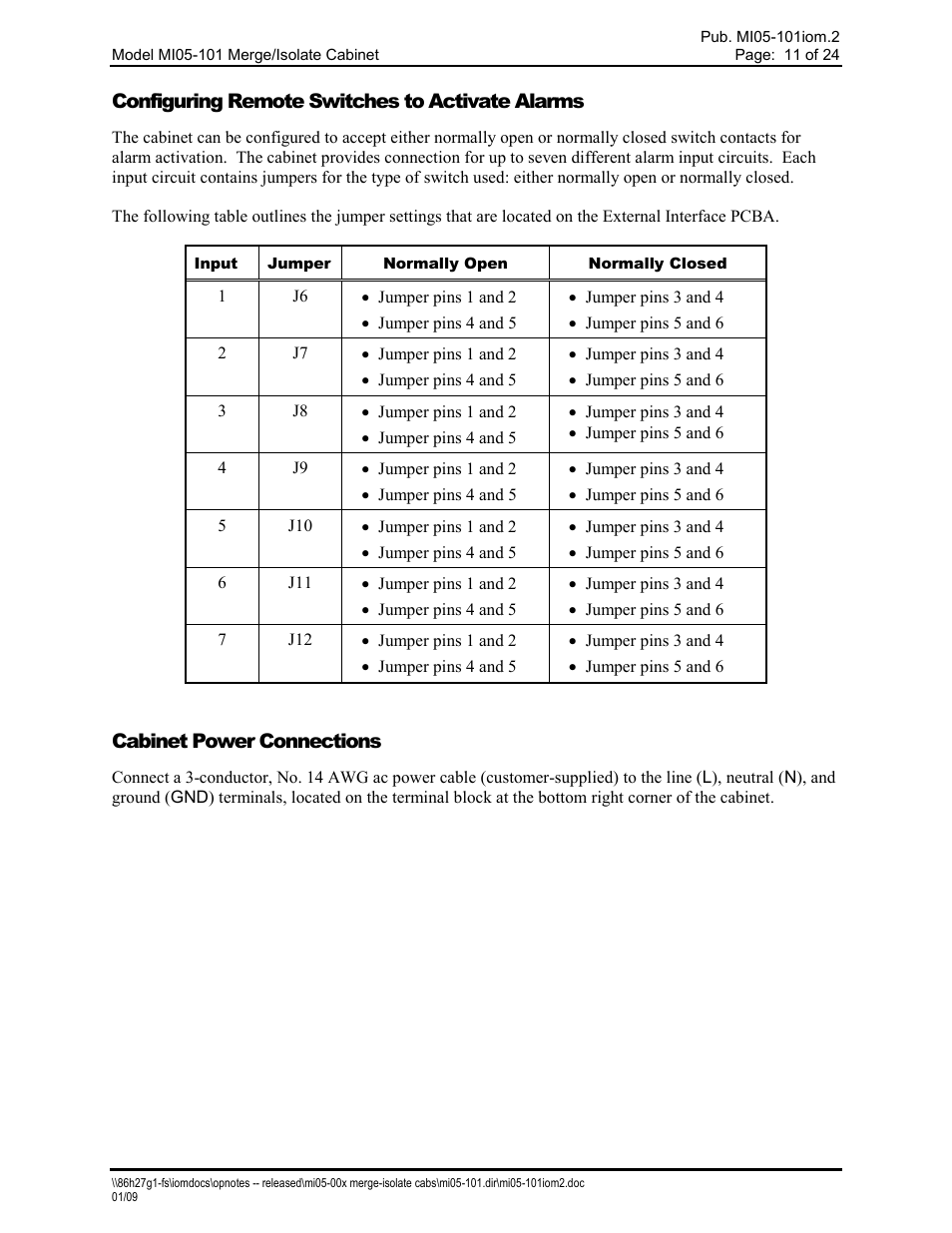 GAI-Tronics MI05-101 Merge / Isolate Cabinet with External Option User Manual | Page 11 / 24