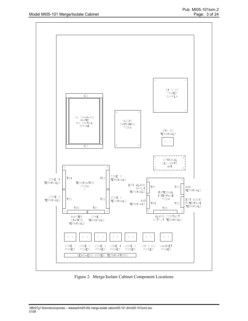 GAI-Tronics MI05-101 Merge / Isolate Cabinet with External Option User Manual | Page 3 / 24