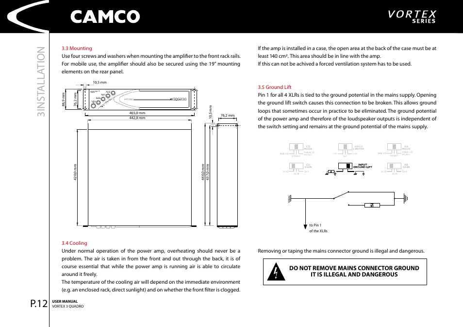 3inst all ation, P.2 | Camco Amplifier User Manual | Page 14 / 44