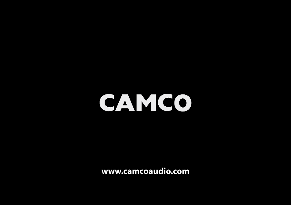 Camco Amplifier User Manual | Page 44 / 44