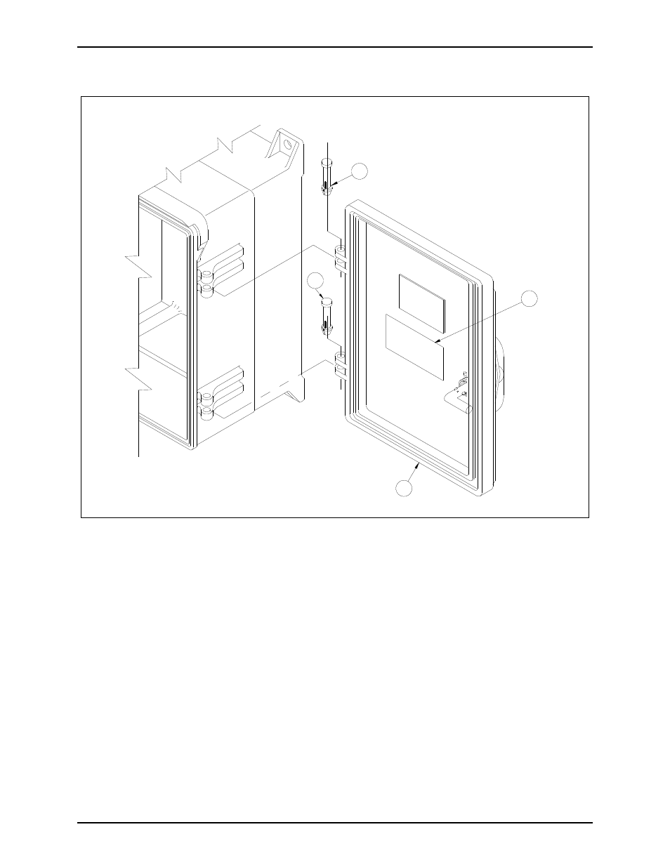 Figure 1. assembly details | GAI-Tronics 12505-004 Repl. Door Kit for Weatherproof Enclosure User Manual | Page 2 / 3