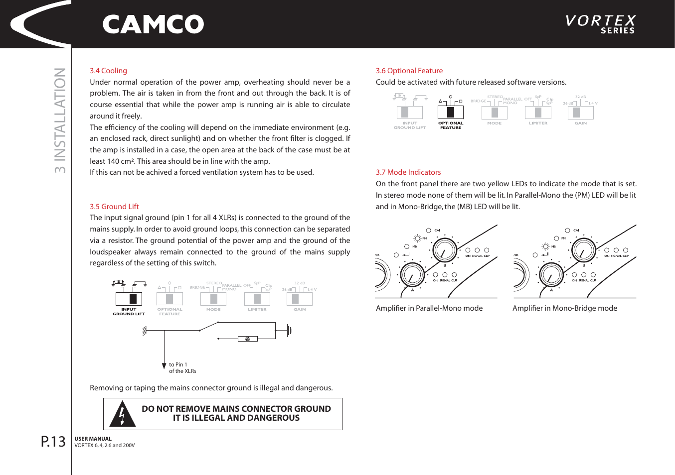 3 inst alla tion, P.13 | Camco 32 dB User Manual | Page 14 / 40
