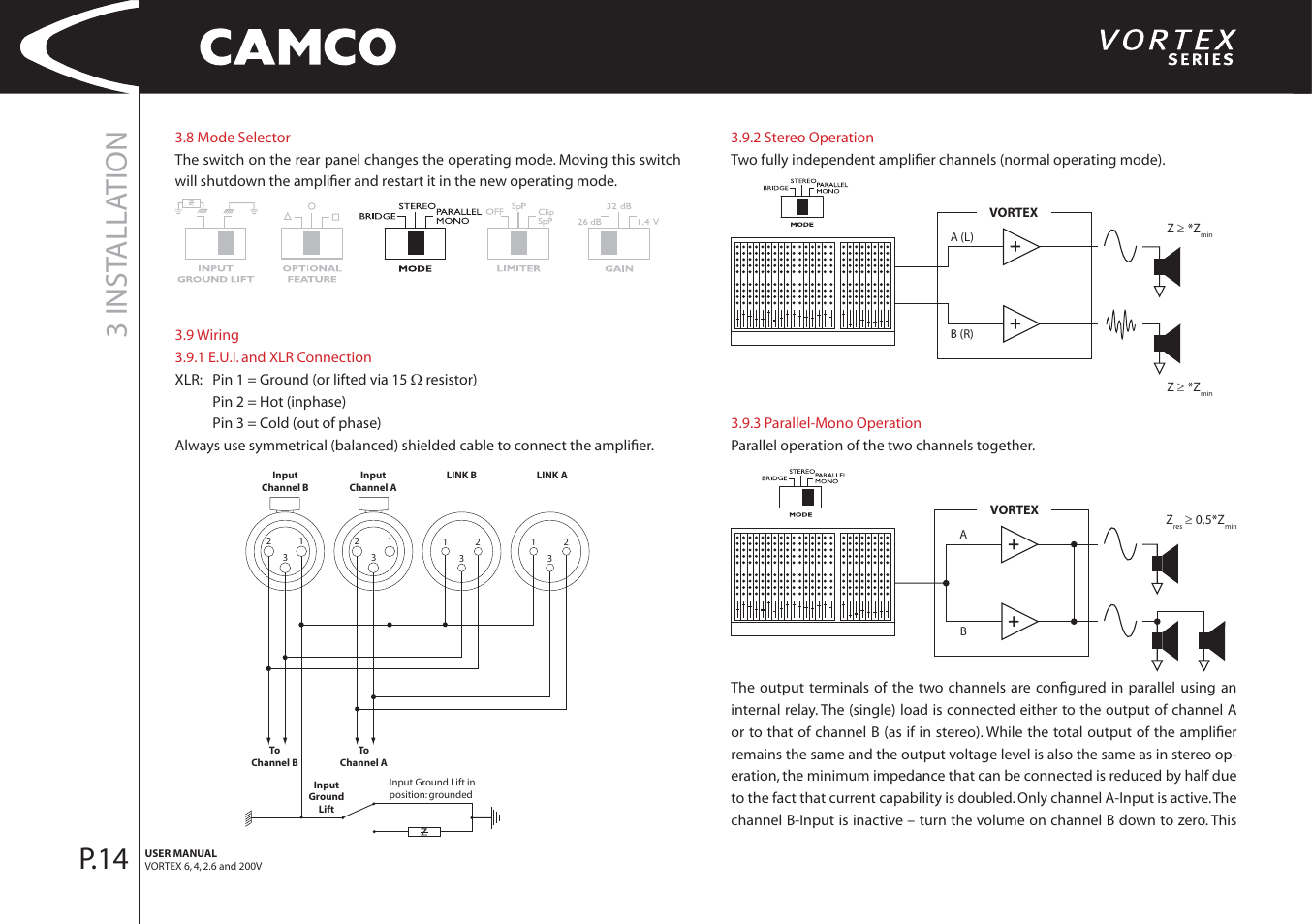 3 inst alla tion, P.14 | Camco 32 dB User Manual | Page 15 / 40