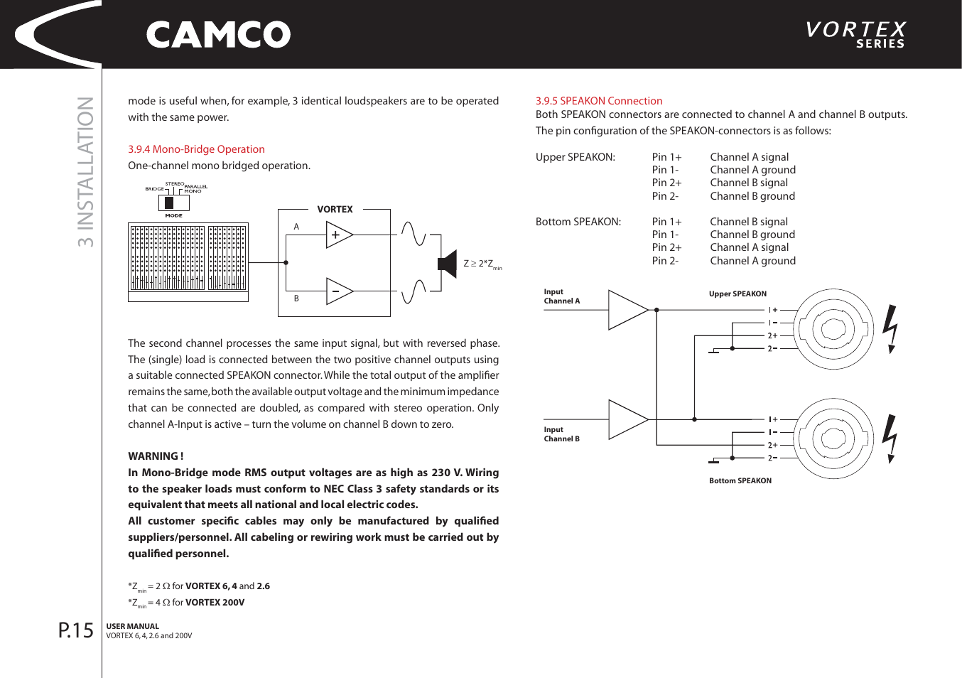 3 inst alla tion, P.15 | Camco 32 dB User Manual | Page 16 / 40