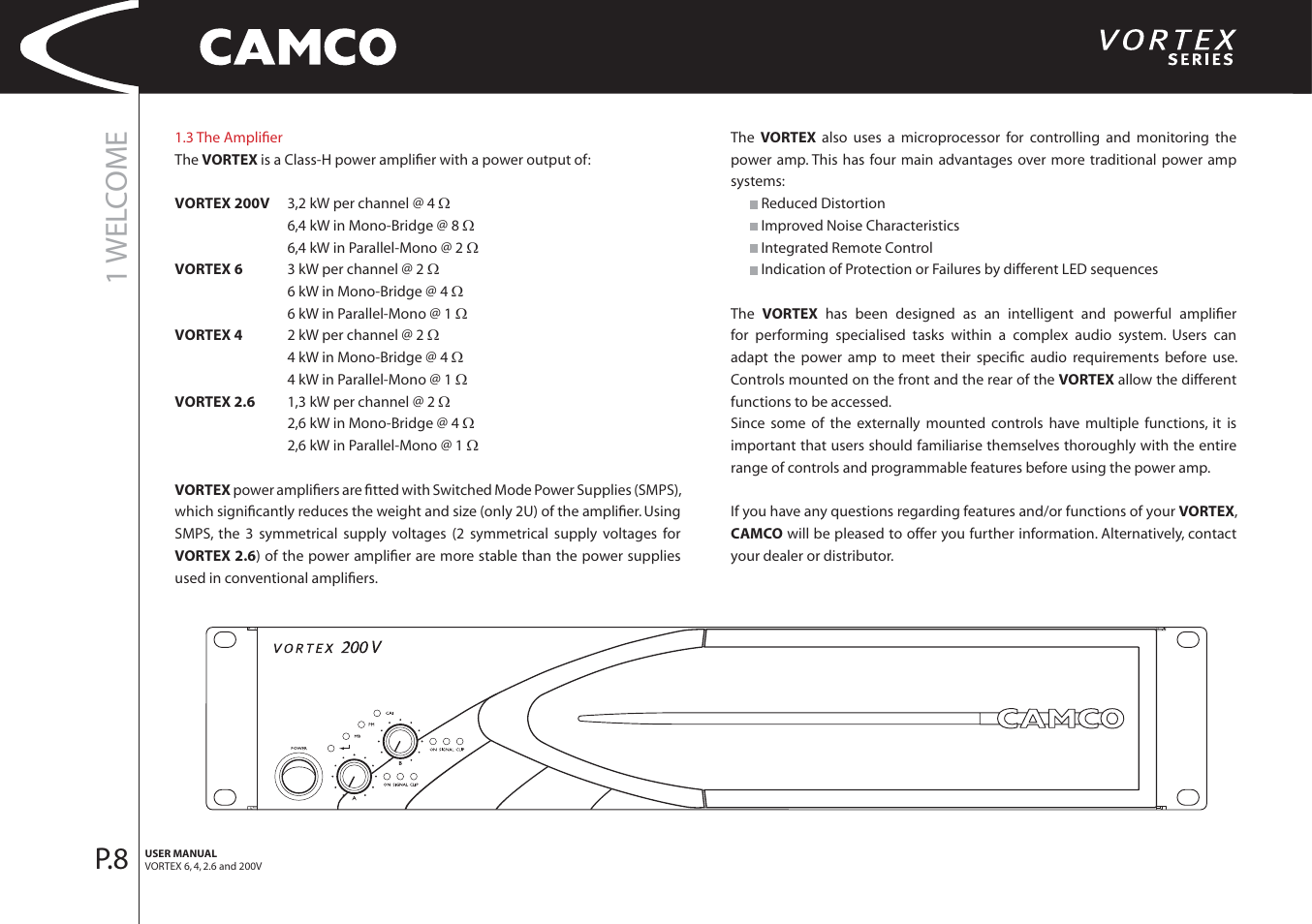 1 wel c o me | Camco 32 dB User Manual | Page 9 / 40