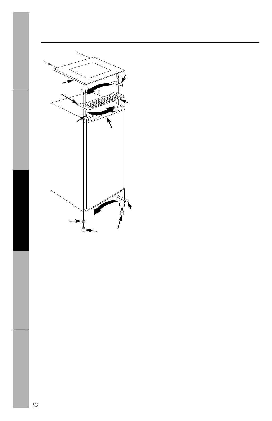 Preparing to install the refrigerator, Door reversal | Camco 350A4502P296 User Manual | Page 10 / 14