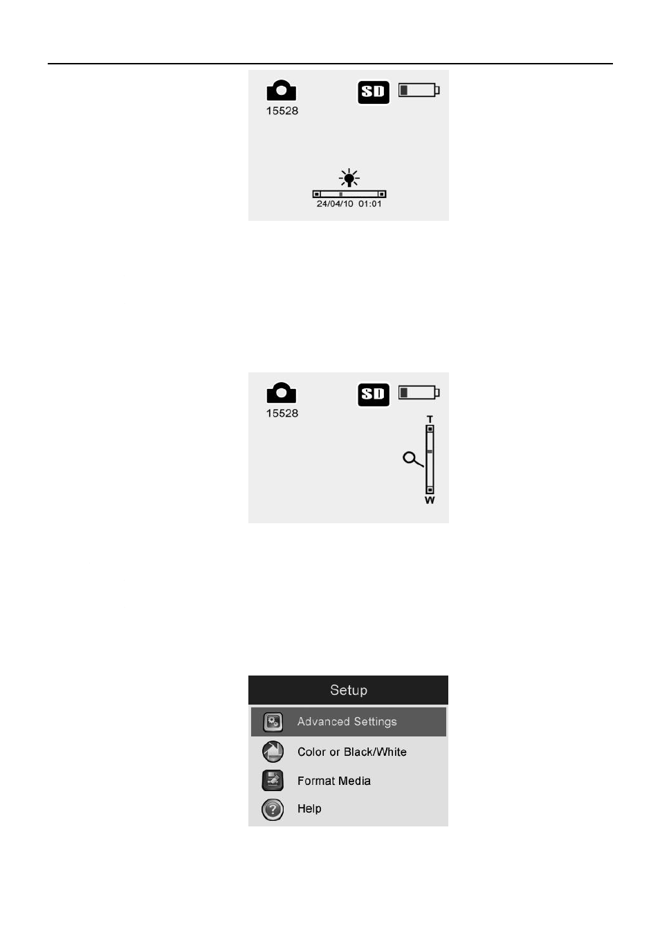 Operation instructions, Zooming, Entering the primary settings screen | Harbor Freight Tools Model 67980 User Manual | Page 23 / 40