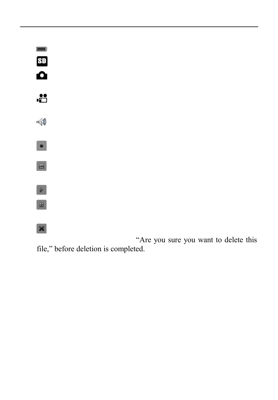 6 icons, Operation instructions, Battery capacity - fully charged battery. 2) | Harbor Freight Tools Model 67980 User Manual | Page 29 / 40