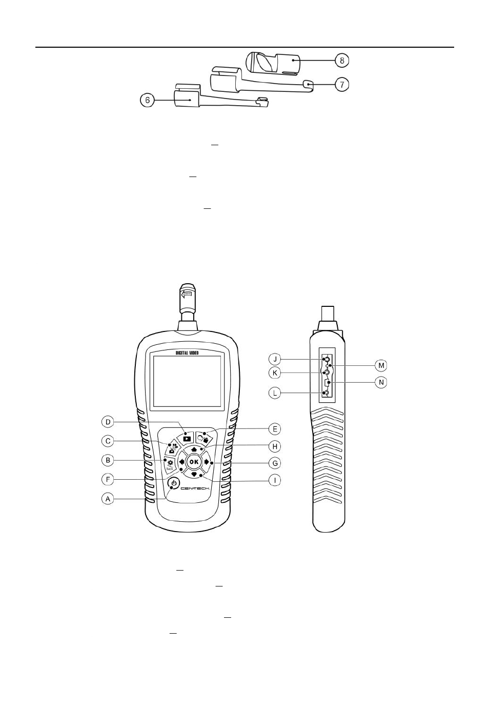 5 buttons and ports, Installation and connection, A. power button – turns on/off the tool. b | Harbor Freight Tools Model 67980 User Manual | Page 8 / 40