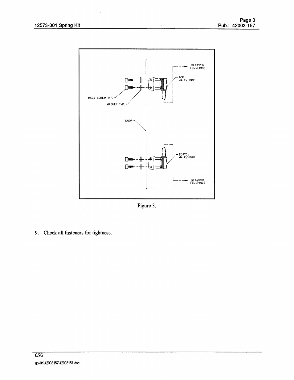GAI-Tronics 12573-001 Spring Door Return Kit for 256 User Manual | Page 3 / 4