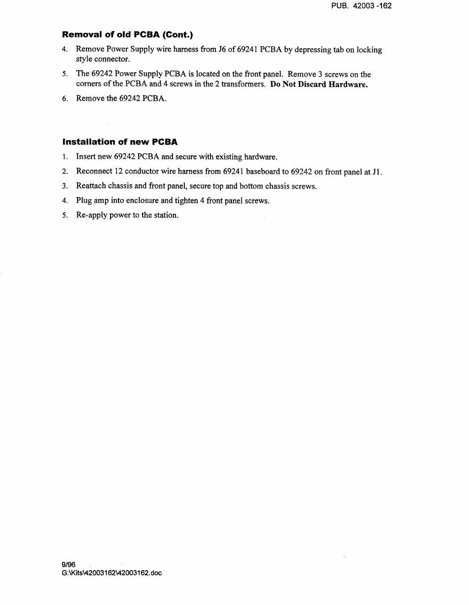 GAI-Tronics 12558-001 Smart Station Power Supply Replacement Kit User Manual | Page 2 / 3