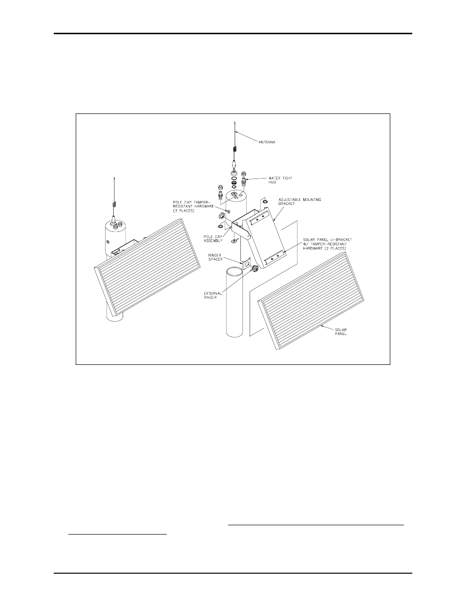 GAI-Tronics RFP7783-003 Pole Cap Assembly with Solar Panel and Antenna for Wireless Call-Box User Manual | Page 2 / 4