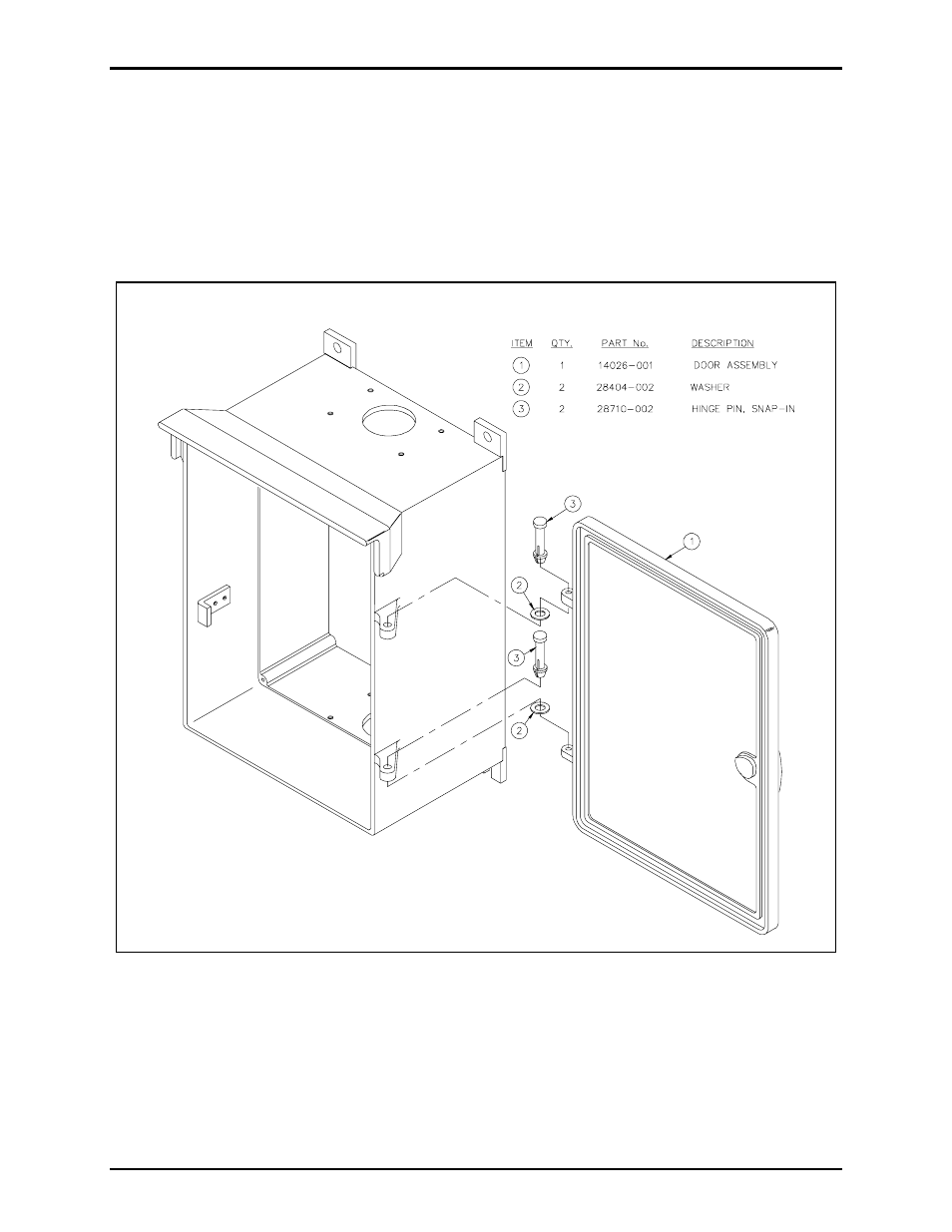 GAI-Tronics 12505-101 Replacement Door Kit Weatherproof Enclosures User Manual | Page 2 / 2