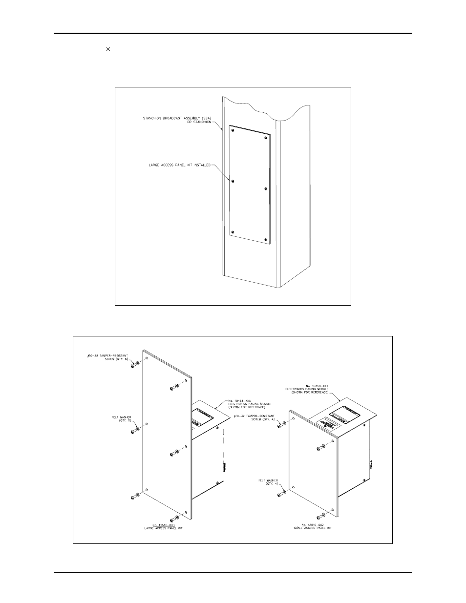 GAI-Tronics 12510-002, 12510-003 Access Panels Replacement Kits User Manual | Page 2 / 2
