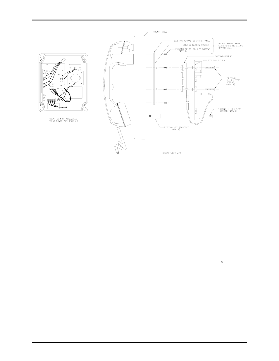 Reassembly | GAI-Tronics 12613-001 Keypad Seal Kit for 246C, 256C, 246-001 and 256-001 User Manual | Page 2 / 4