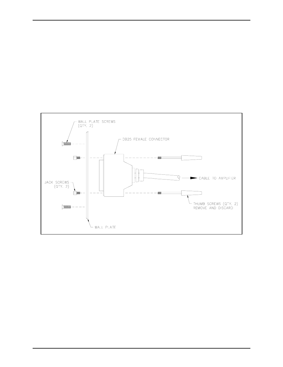 Installation as a wall receptacle | GAI-Tronics 12587-101 and 12587-102 ICS Subset Extension Cable Assemly Replacement Kit User Manual | Page 2 / 4
