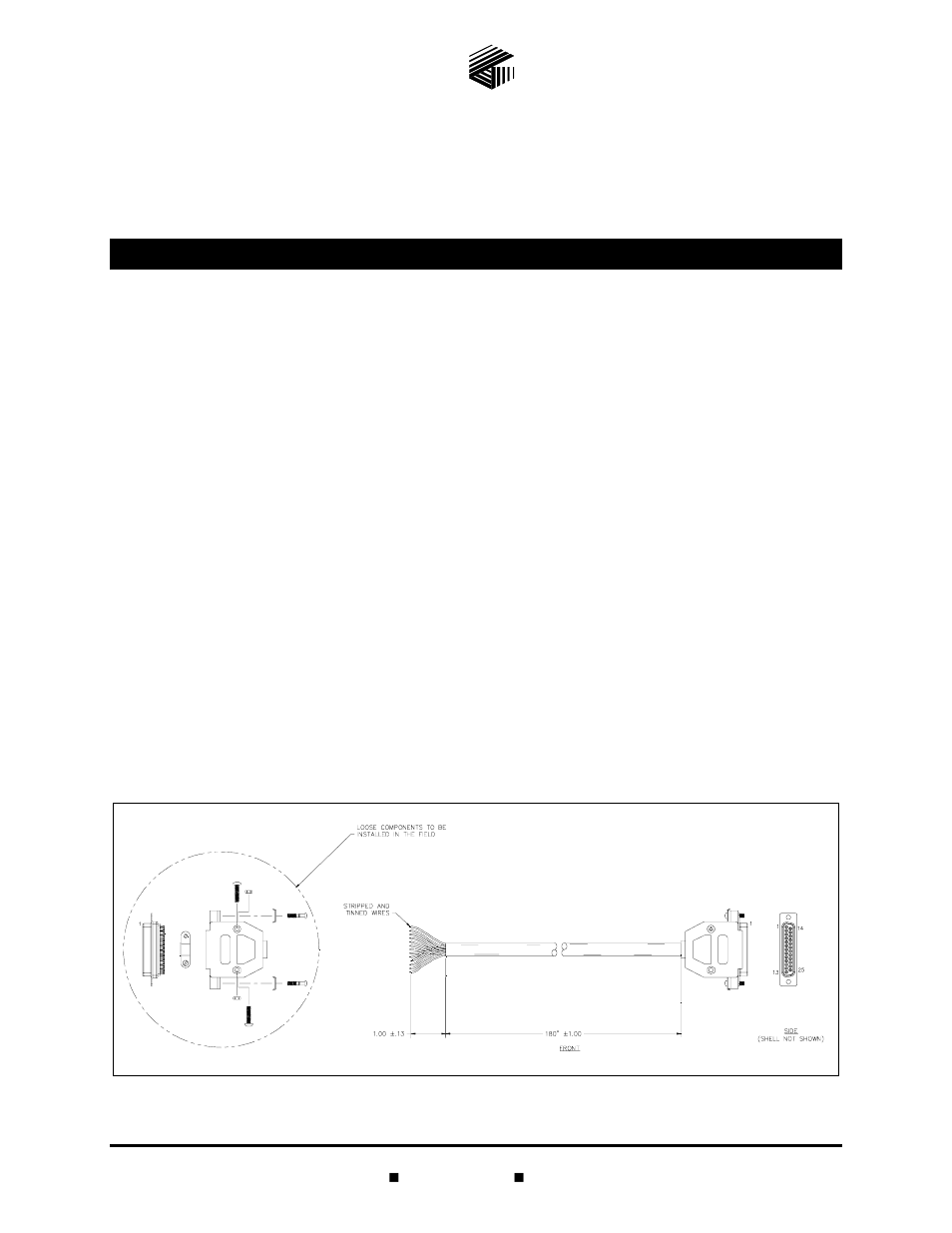 GAI-Tronics 12587-104 ICS Subset-to-ICS Page/Party Amplifier 15-Foot Cable Assembly User Manual | 3 pages