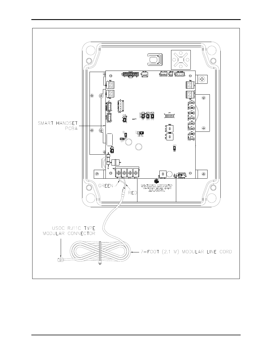 GAI-Tronics 12562-110 SMART Handset Telephone PCBA Replacement Kit User Manual | Page 8 / 11