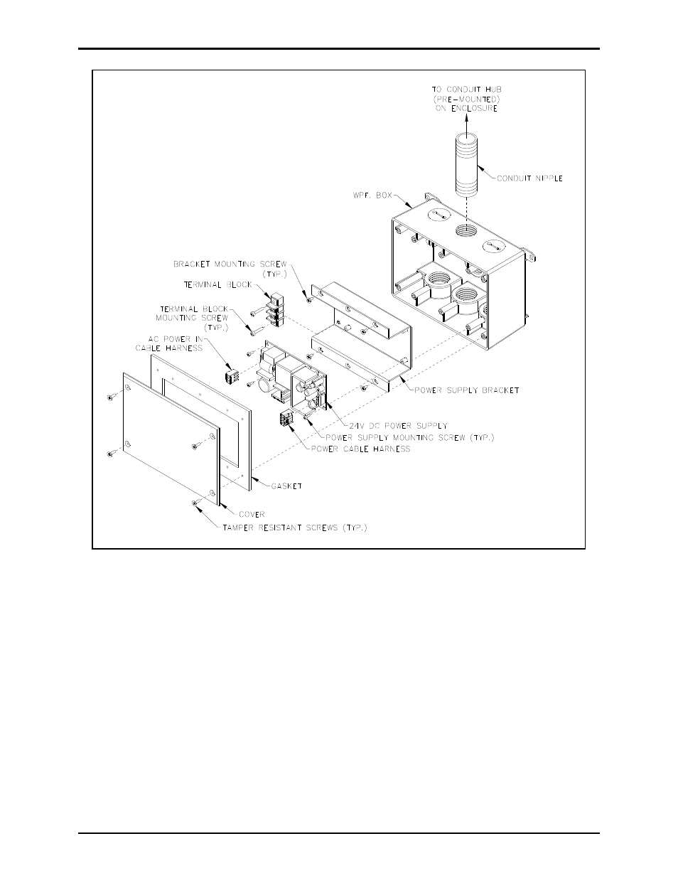 Mounting, Addressable amplified speaker | GAI-Tronics 190-003PS Weatherproof Power Supply Kit User Manual | Page 2 / 4
