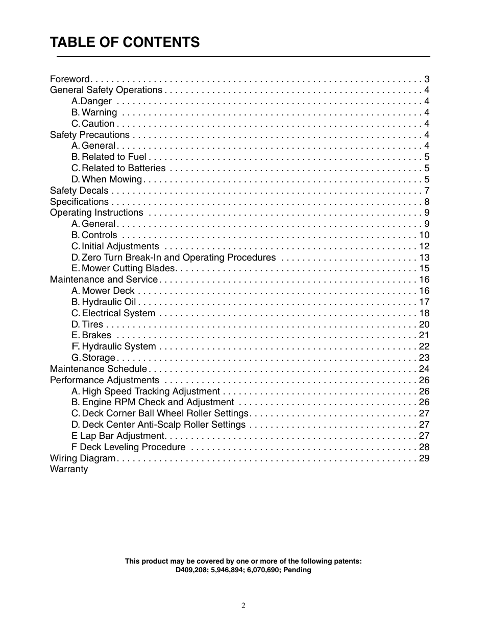 Cub Cadet 48-inch User Manual | Page 2 / 32