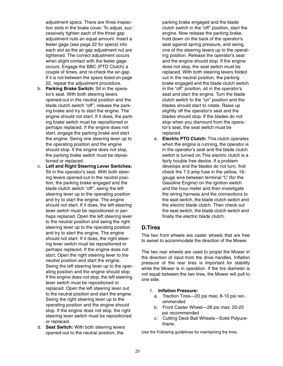 Cub Cadet 48-inch User Manual | Page 20 / 32
