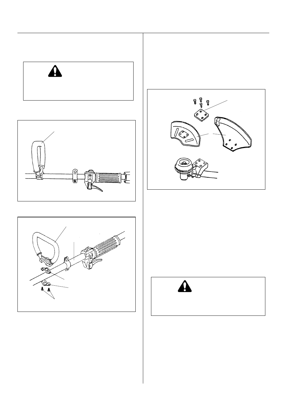 Trimmer assembly, Warning | Cub Cadet ST35 User Manual | Page 11 / 42