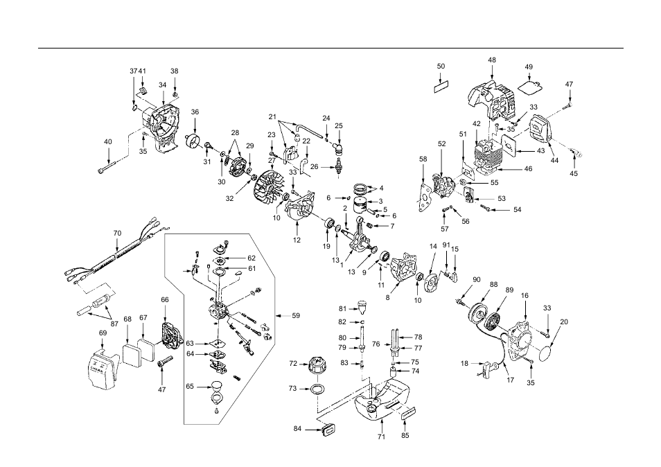 Engine, st23 trimmer | Cub Cadet ST35 User Manual | Page 30 / 42
