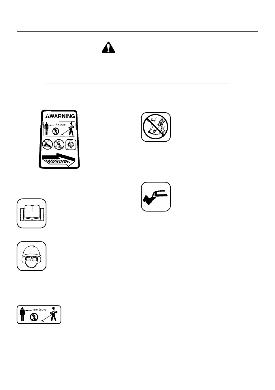 Decal information, Warning, Deflector decal: shaft decals | Shaft decals: (continued) | Cub Cadet ST35 User Manual | Page 8 / 42