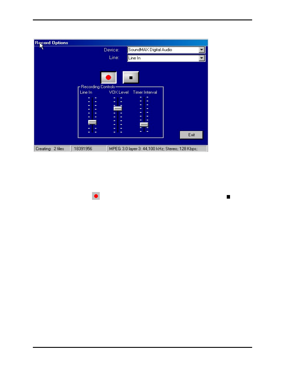 Record options, Recording controls | GAI-Tronics XAC0140A Navigator Instant Recall Recorder (IRR) Kit User Manual | Page 4 / 5