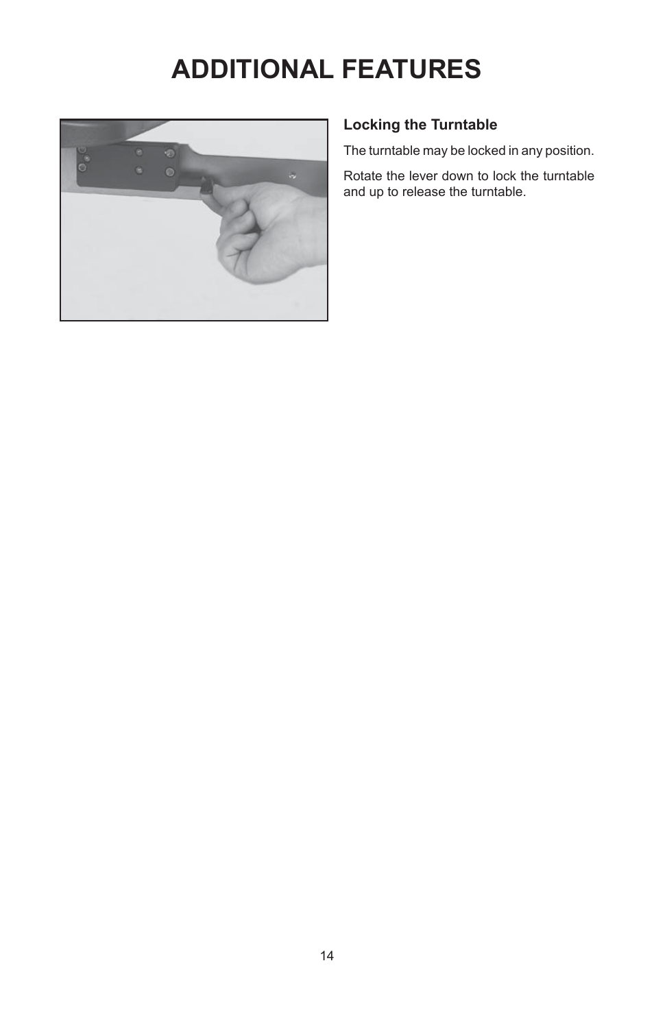 Additional features | GAMMA 5003 STRINGING MACHINE 2 POINT SC MOUNTING (Issue 5B - February 2014) User Manual | Page 14 / 24