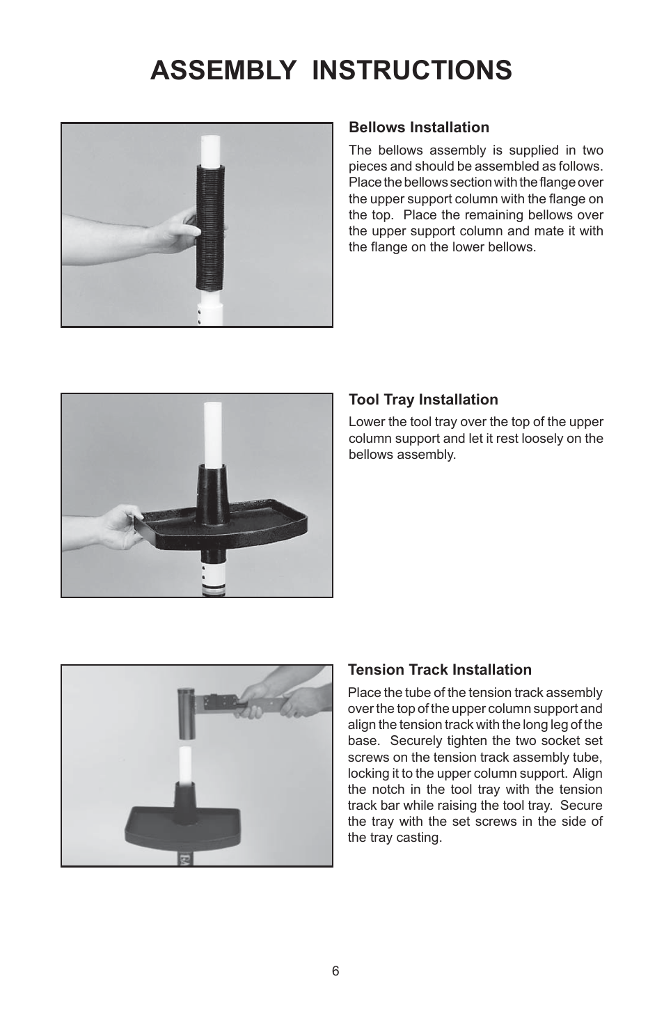 Assembly instructions | GAMMA 6004 STRINGING MACHINE 6 POINT SC MOUNTING (Issue 11A - February 2014) User Manual | Page 6 / 20