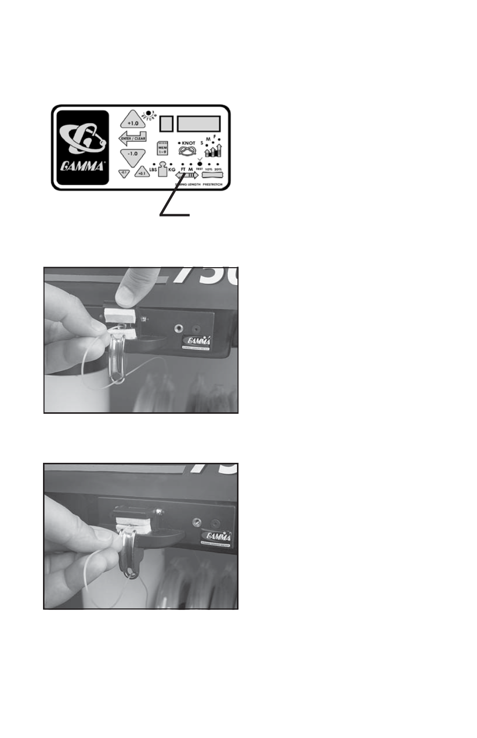 String length meter operation | GAMMA 5800 Els STRINGING MACHINE 6 POINT SC MOUNTING (Issue 3 - January 2009) User Manual | Page 16 / 24