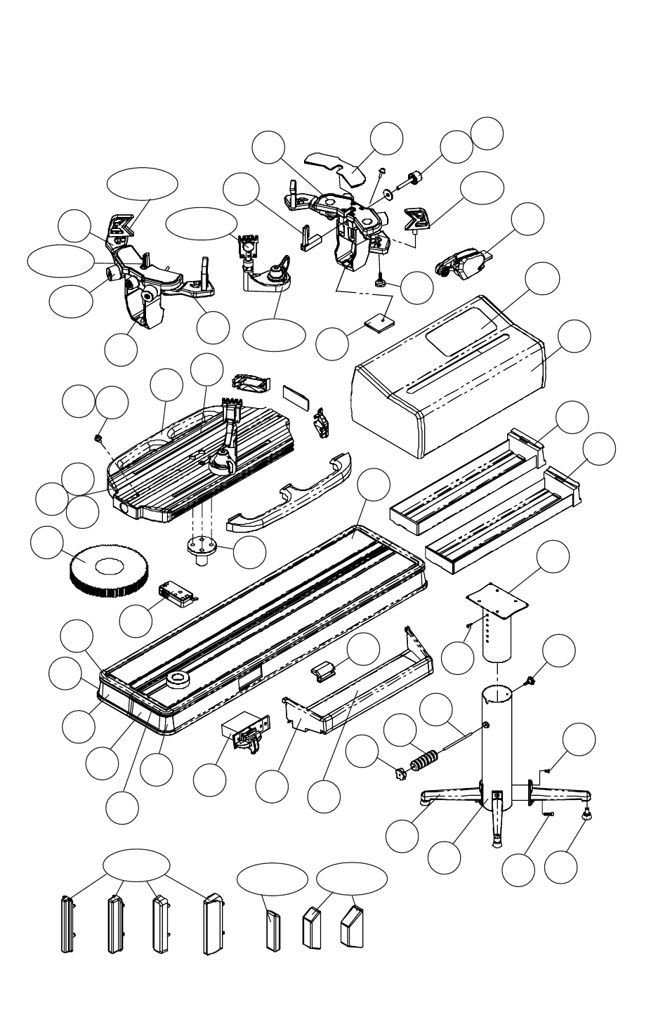 Parts summary | GAMMA 5800 Els STRINGING MACHINE 6 POINT SC MOUNTING (Issue 3 - January 2009) User Manual | Page 23 / 24