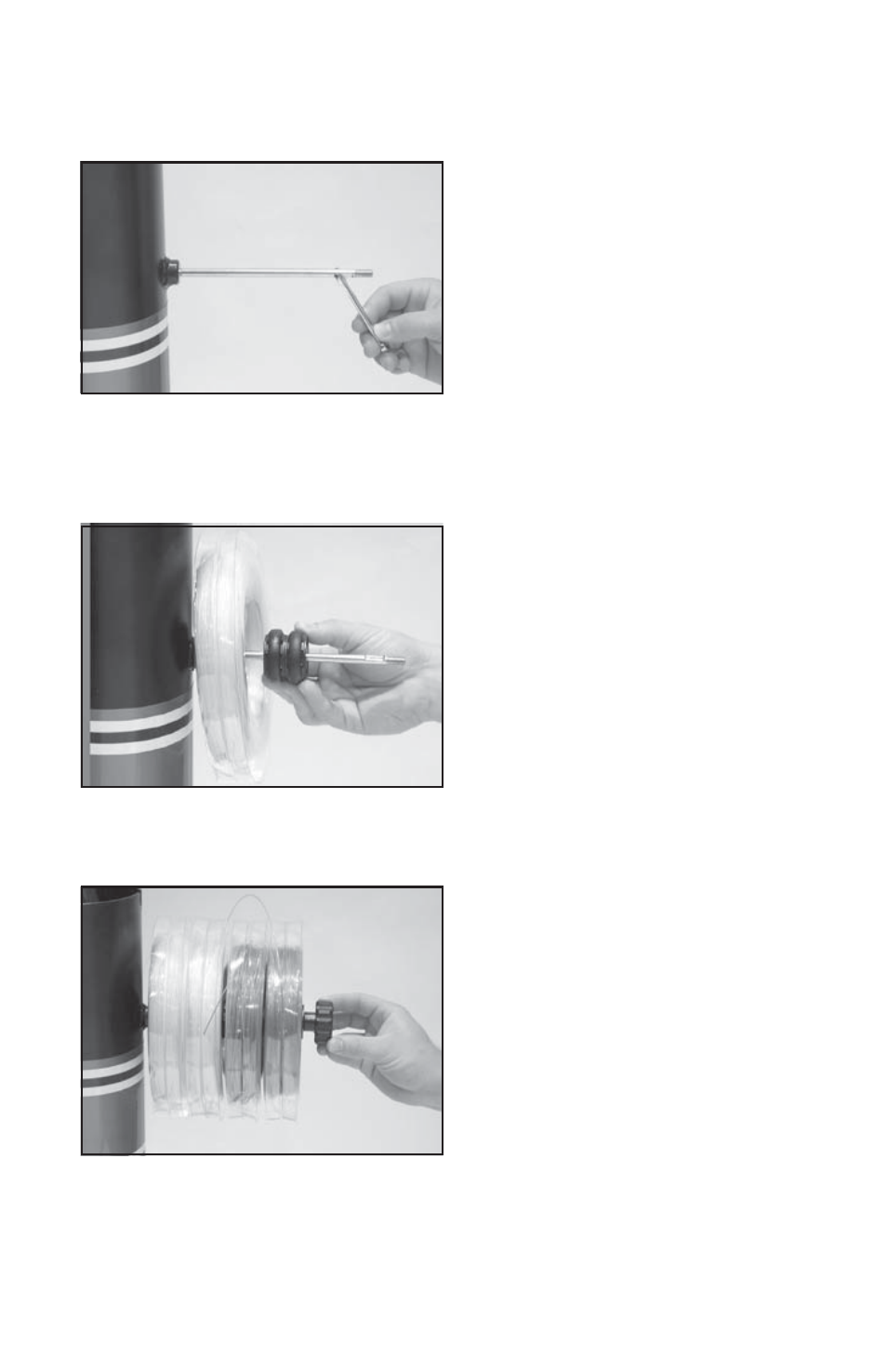 String reel holder installation | GAMMA 5800 Els STRINGING MACHINE 6 POINT SC MOUNTING (Issue 3 - January 2009) User Manual | Page 7 / 24
